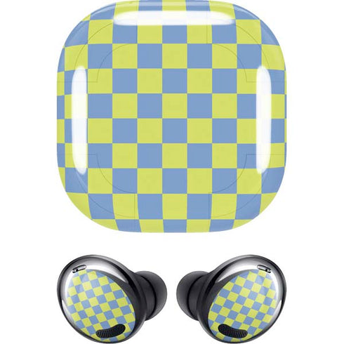 Neon Checkered Galaxy Buds Pro Skin